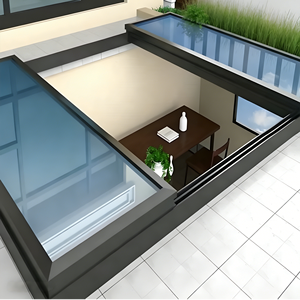 Tetto Apribile Motorizzato Personalizzato, Veranda con Lucernari in Vetro, Ampio Tetto in Lega di Alluminio, Design Moderno per Esterni, Garanzia 5 Anni - Product Image 2