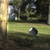 Lampe de jardin moderne étanche IP65 en aluminium gris 10W 20W 30W, éclairage LED extérieur sur piquet