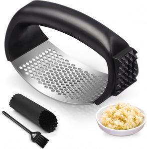Must-have Kitchen <b>Tools</b> Plastic Handle Multifunctional Garlic Press Stainless Steel 304 Garlic Presser with Garlic Peeler - Product Image 4