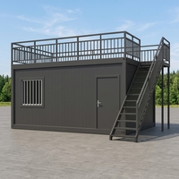 SKYLINE Casa Contenedor Prefabricada Modular Moderna con Acabado de Madera, Construcción Rápida, Personalizable, para Hogar, Tienda, Hotel, Escuela, Transpirable