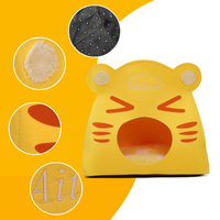 Tente en feutre en forme de chat pour la vente en gros, maison pour chat, abri intérieur pour animaux de compagnie avec entrée confortable pour se reposer et dormir