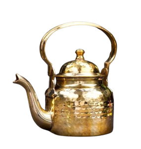 กาต้มน้ำชาโลหะสำเร็จรูปแบบโบราณสำหรับชากาแฟ - Product Image 5