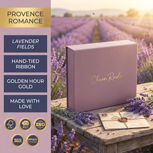 กล่องของขวัญพับได้ขนาดใหญ่สีชมพูหรูหรา พร้อมฝาปิด  โลโก้สั่งทำได้  สีสันสวยงาม  กระดาษอาร์ต  บรรจุภัณฑ์รีไซเคิลได้  เคลือบด้าน  กล่องแบบมีช่อง  สำหรับใส่เทียน - Product Image 1