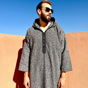 Djellaba Caftan Marocain Traditionnel pour Homme en Polyester Durable - Product Image 1