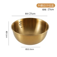 Ensemble de casseroles en acier inoxydable pour la cuisine japonaise à usage domestique avec bol à salade rond gradué et épaissi, plat à œufs pour la cuisson