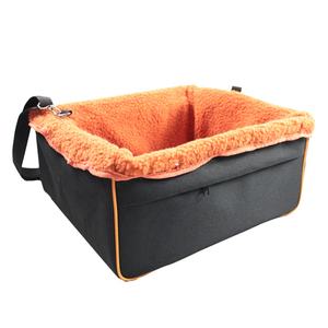 Verbesserter Luxus-Hunde-Autositz aus Oxford-Material mit Verstellbarem Metallrahmen, Waschbarem Dickem Kissen, Sicherheitsleine und Aufbewahrungsknopf - Product Image 5