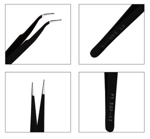 Pince à strass droite en acier inoxydable pour nail art, outil de manucure - Product Image 6