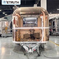 Remolque de Comida Wetruth, Camión de Comida Móvil con Cocina Completa, Equipamiento de Cocina Comercial Totalmente Equipado para Servicios de Comida Rápida