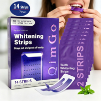 Bandes blanchissantes pour les dents violettes, 21 traitements, rapides, sûres, douces, non sensibilisantes, respectueuses de l'émail, 7 paires, 14 bandes pour usage domestique