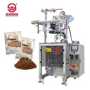 Shengwei Machinery vertical four side seal weight filling pouch powder bag 3 in 1 coffee packing machine