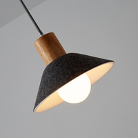 Lampe suspendue LED acoustique en feutre PET durable, hauteur réglable, insonorisante, finition grise, haute luminosité, protection des yeux, pour la maison