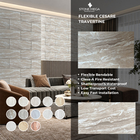 Revêtement mural en pierre flexible, panneaux de revêtement en pierre flexible, panneau mural en travertin flexible, revêtement flexible en travertin pour l'extérieur et l'intérieur