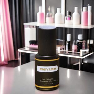 Pegamento Profesional Coreano para Extensión de Pestañas Pinky Leem, Pegamento Negro de Secado Rápido, Adhesivo Personalizado para Pestañas, Proveedor de Pegamento de Secado Rápido - Product Image 1