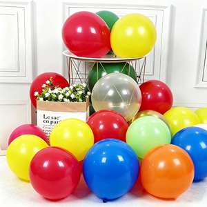 Factory Colorful Thickened Matte Round Latex Kids Birthday Party Wedding <b>Arch</b> Decoration Air <b>Balloons</b> With Custom Logo - Product Image 1
