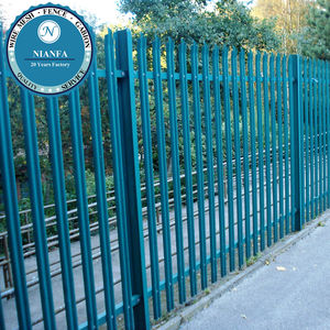 Clôture en métal pour maison de haute qualité, revêtement en PVC noir, 6 pieds, clôture de jardin fantaisie, sécurité, palissade, piquet, clôture en fer forgé, vente en gros - Product Image 5