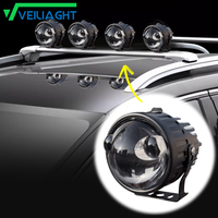 Feux auxiliaires LED de 3 pouces avec lentille de projecteur pour voitures, motos, SUV, camions, lampes antibrouillard laser Biled 72W, éclairage de travail robuste