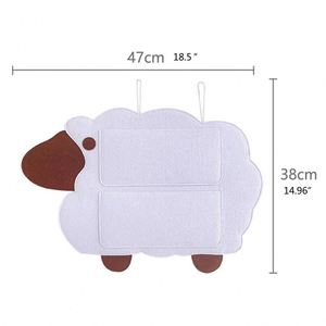 Organisateur de pinces et épingles à cheveux, pochette de rangement pour accessoires, adorable sac de rangement en feutre durable en forme de mouton - Product Image 2