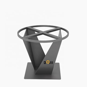 Tùy Chỉnh Chải Thép Không Gỉ Kim Loại Bàn Chân Và Cơ Sở Vòng Bàn Ăn Cơ Sở Chỉ Trụ Cột Phong Cách Kim Loại Bệ Cơ Sở - Product Image 2