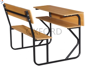 Mayoristas de escritorios dobles básicos modernos que venden muebles de escuela juegos de escritorios unidos - Product Image 1