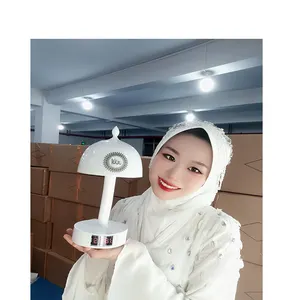 Tajweed 이슬람 선물 세트 led 시계 코란 우르두어 번역 오디오 이슬람 책상 램프 꾸란 스피커 이슬람 선물