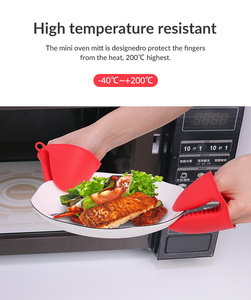 Guantes de Silicona para Horno con Logotipo Personalizado, Resistentes al Calor, Antideslizantes, para Barbacoa, Repostería, Accesorios de Cocina, OEM, ODM - Product Image 3