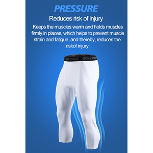 Người Đàn Ông Của Nén Vớ Với Biểu Tượng Tùy Chỉnh Thoáng Khí Tập Thể Dục Tập Thể Dục Quần Dài Thể Thao Xà Cạp Trong Xl Kích Thước Chiều Dài Ngắn - Product Image 6