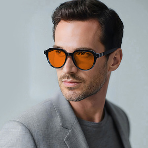 Nuevo Diseño de Montura Óptica, Venta Directa de Fábrica en China, Lentes Anaranjadas Anti Luz Azul para Hombre y Mujer, Montura Duradera TR90 - Product Image 2