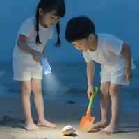 Lampe de poche rechargeable porte-clés pour pépinière Lampe USB portable unique pour animaux d'extérieur avec dragonne pour enfants Lampe de poche porte-clés pour enfants