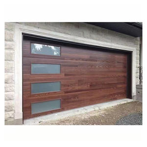 インスタイム カスタムカラー 断熱セクショナルガレージドア アルミまたはスチールパネルとスマートモーター付き モダン住宅向け - Product Image 5