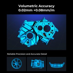 Creality-Escáner <span class=keywords><strong>3D</strong></span> Raptor Pro inalámbrico para impresión <span class=keywords><strong>3D</strong></span>, 22 + 7 láser azul y escáner de mano NIR de 0,02mm de precisión 60fps de alta velocidad - Product Image 5