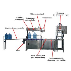 <span class=keywords><strong>20</strong></span> <span class=keywords><strong>litres</strong></span> 5 gallons bouteille d'eau liquide remplissage lavage étanchéité emballage équipement de production machine dinde - Product Image 2