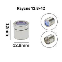 CS Tec Original Raycus 12.8*12 Groupe de lentilles de protection pour connecteur de sortie laser à fibre QBH, Capuchon de protection pour lentille laser