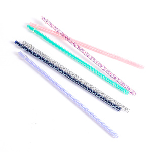 Plastic Drinking Straws Plastic Printed Drink Straws Customized Printed Plastic Drinking Straws In Bulk Reuseable Plastic Straws For Tumbler