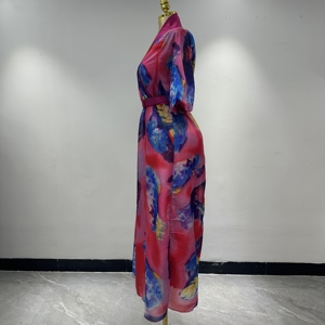 Mini <span class=keywords><strong>Abito</strong></span> da Donna, Abbigliamento Femminile a Prezzo Conveniente, Moda 2024, Casual, Prezzo Ragionevole, in Chiffon, Lavabile, Personalizzabile - Product Image 4