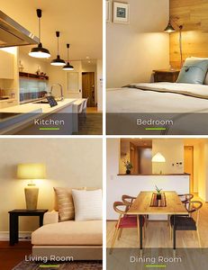 Trắng Ấm 3000K Bóng Đèn 12W Thay thế 100W LED Tiết Kiệm Năng Lượng Bóng Đèn E27 A60 LED Ánh Sáng Bóng Đèn Cho Hành Lang Nhà Để Xe Cầu Thang Sân Vườn - Product Image 6