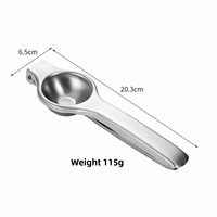 Pabrik Dingyong OEM/ODM Alat Peras Lemon Stainless Steel Portabel Besar Berkualitas Makanan, Desain Peras Buah Manual yang Tebal untuk Dapur