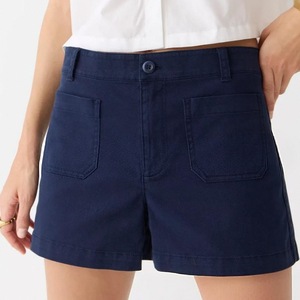 Shorts décontractés pour femmes de haute qualité, bleu marine, avec poches avant, shorts en coton <span class=keywords><strong>chino</strong></span> d'été, shorts cargo utilitaires tendance pour femmes - Product Image 3