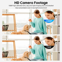 Caméra WiFi sans fil haute définition W02 Mini 1080P avec vision nocturne et caméras IP pour la surveillance de sécurité
