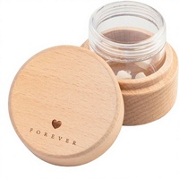 Urne funéraire pour animaux de compagnie en bois de hêtre avec boîte intérieure transparente en acrylique, urne de crémation pour animaux de compagnie gravée en forme de cœur, pour les cendres de chiens et de chats, souvenir commémoratif