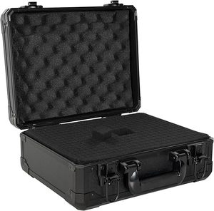 Valise de <span class=keywords><strong>transport</strong></span> en aluminium idéale pour le <span class=keywords><strong>transport</strong></span> d'équipements de microphone et de caméra, valise de mixage <span class=keywords><strong>DJ</strong></span> avec mousse pré-découpée personnalisable - Product Image 1