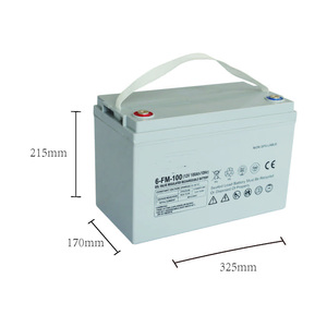 Batterie rechargeable GEL 12V 100AH régulée par valve, utilisée pour l'énergie solaire - Product Image 1