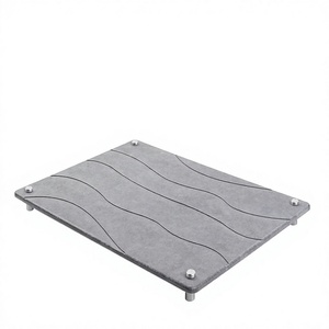 Tapete de Secado de Platos de Diatomita Gris, Rectangular, Absorbente, Antideslizante, de Secado Rápido, Personalizable - Product Image 3