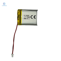 Batterie liquide LithoTop de haute qualité 652530 3,7 V 500 mAh rechargeable 300 cycles Garantie de 12 mois