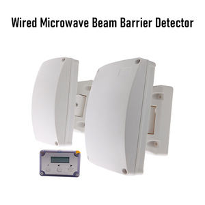 Detector de Movimiento por Microondas con Cable, 1 Par, Alcance de 150M, Sensor de Barrera para Exteriores, Sensor de Seguridad para Paredes, Vallas, Parapetos y Perímetros - Product Image 1