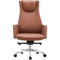 Support de genou Appui-tête intégré BIFMA Certifié Invité Conférence Réunion Ergonomique Executive Chaise en cuir pour salon