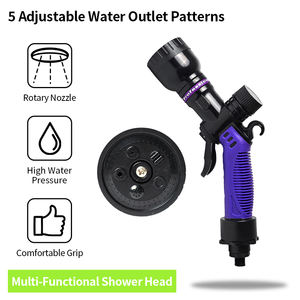 SW-T015 Pistola de lavado de coches ajustable de 5 modos para enrolladores de manguera |   Detallado de Autos y Jardinería - Product Image 1