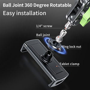 Soporte de Teléfono y Tableta con Brazo Largo de Aleación de Aluminio 2024, con Ventosa para Automóvil, para iPad, para <span class=keywords><strong>Huawei</strong></span>, Tabletas de 4-12.9 Pulgadas - Product Image 6