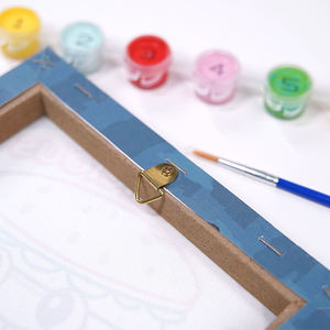 ชุดระบายสีรูปแฮมเบอร์เกอร์ด้วยตัวเลขการ์ตูนสมัยใหม่สำหรับเด็กผู้ใหญ่ชุดวาด<span class=keywords><strong>ภาพ</strong></span>ของเล่นผ้าใบ - Product Image 4