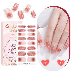 Tiras de <span class=keywords><strong>Uñas</strong></span> al por Mayor, las Mejores del Mercado, Moda Primavera-Verano, Diseño Francés con Cerezas, Adhesivos de Gel Semicurados con Lámpara UV <span class=keywords><strong>para</strong></span> <span class=keywords><strong>Uñas</strong></span> de <span class=keywords><strong>Niñas</strong></span> - Product Image 3