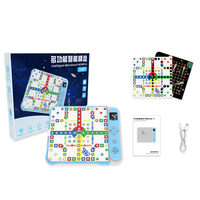 Jeu d'échecs électronique éducatif multifonctionnel 24-en-1 en plastique avec mode de comptage IA et jeux amusants